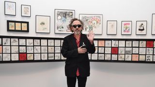 Tim Burton at 'The World of Tim Burton' exhibition in Japan