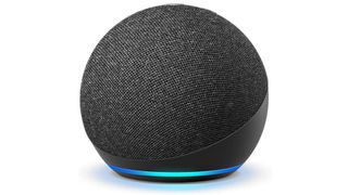 The Amazon Echo Dot (4th gen) in black
