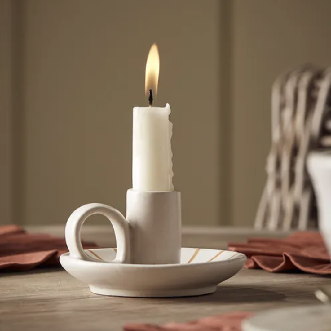retro-style candle holder