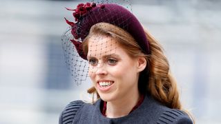 Princess Beatrice of York attends a Service of Thanksgiving for the life of Prince Philip, Duke of Edinburgh at Westminster Abbey on March 29, 2022