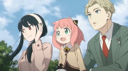 Yor, Anya, and Loid during Spy x Family season 1. 
