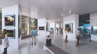 An artists rendering of the photography gallery planned for The Museum of Exploration