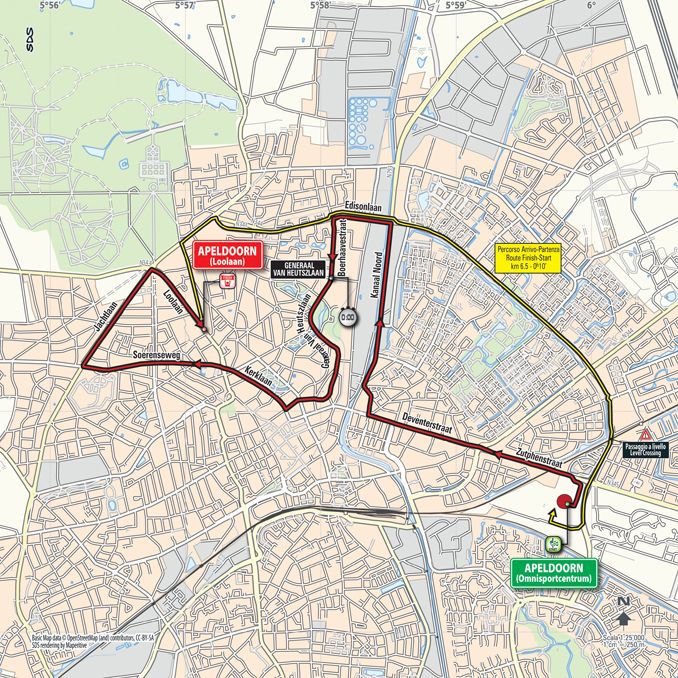 Giro d'Italia 2016: stage 1 map