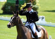 Simon Grieve riding Cornacrew GBR during the Dressage Phase of The Mitsubishi Motors Badminton Horse Trials at Badminton in Gloucestershire, UK on 5th May 2016