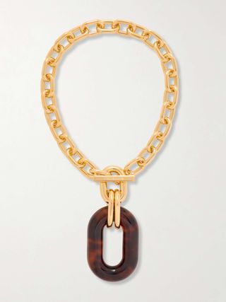 Gold-Tone and Resin Necklace