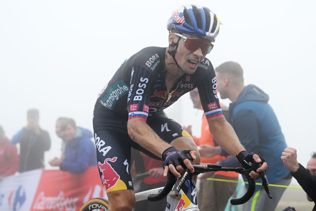 Primož Roglič on stage 15 of the Vuelta a España