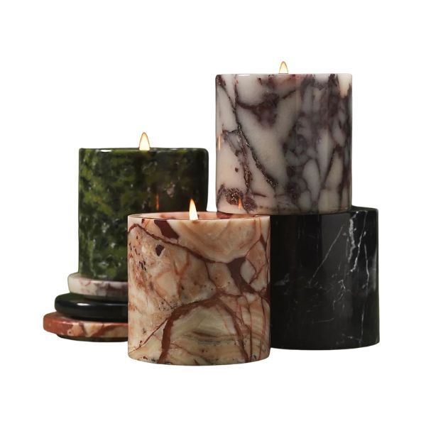 Poured New York Marble Candle