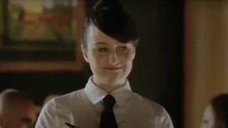 Mara Wilson as a server in Broad City