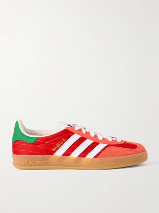 Gazelle Indoor Leather-Trimmed Suede Sneakers