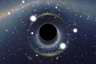 black hole particles escaping