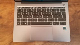 The keyboard of the Huawei MateBook 14s