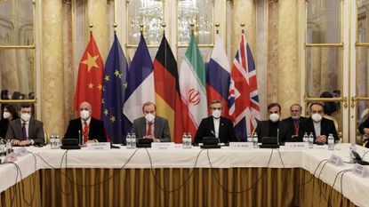 Delegates at the nuclear talks in Vienna, Austria