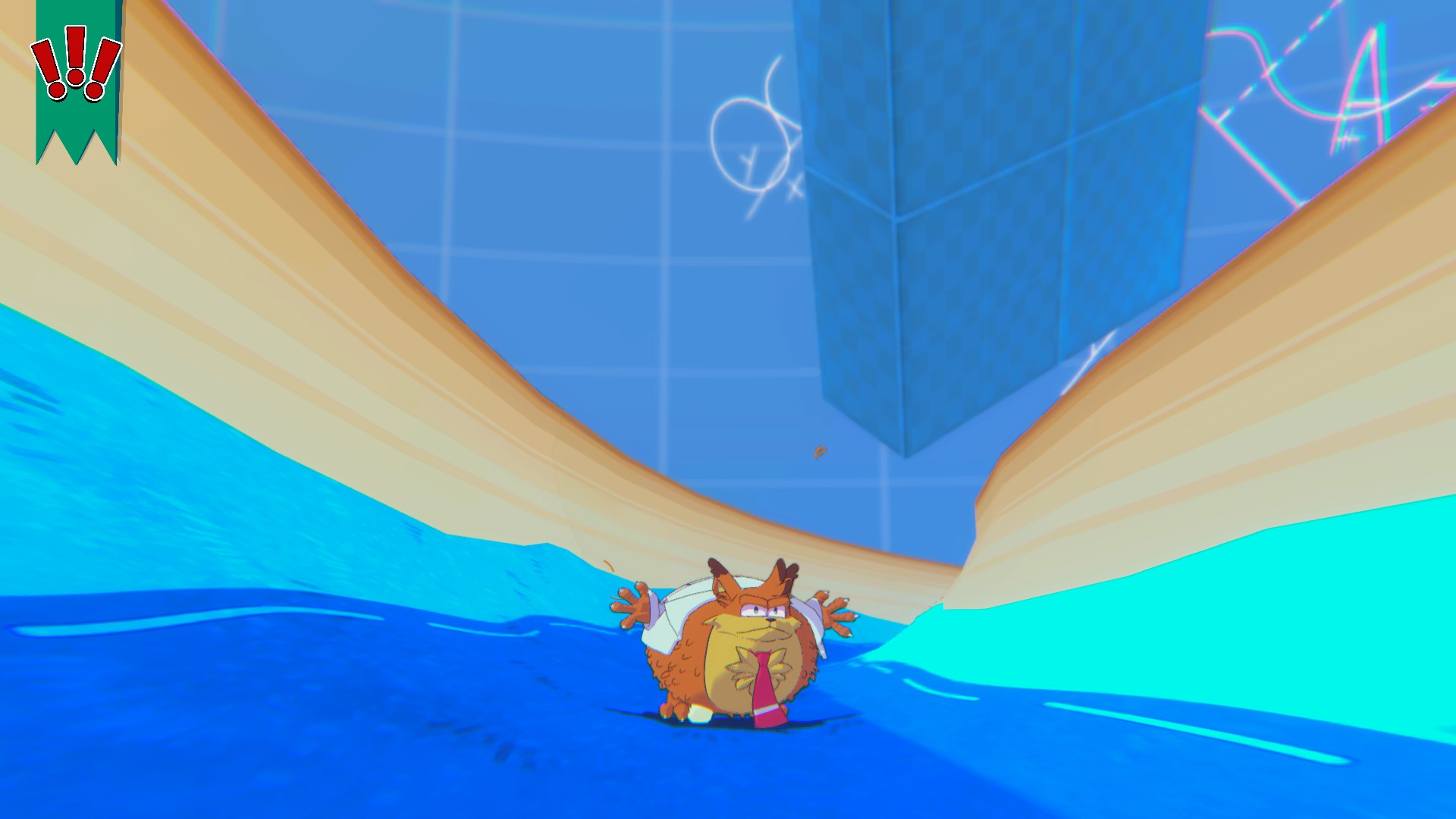 Bubsy in Hairball Mode.