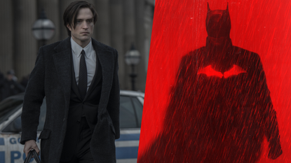 Robert Pattinson in The Batman / The Batman lead art