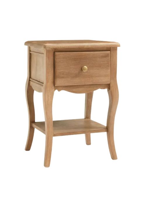 Giselle 1 Drawer Bedside Table, Mango Wood