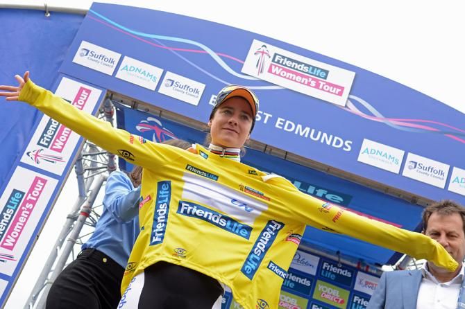 Marianne Vos (Rabo-Liv) adds another yellow jersey to her collection