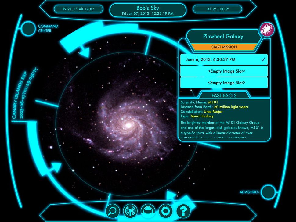 Snap Your Own Telescope Photos on New iPad App Space