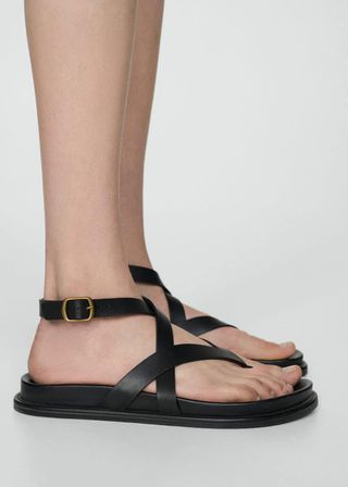 Leather Strap Sandals - Women