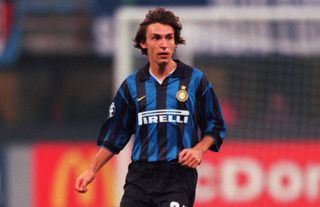 Andrea Pirlo in action for Inter Milan, October 1998