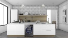 best smart washing machine: SAMSUNG QuickDrive + AddWash WW90M645OPX 