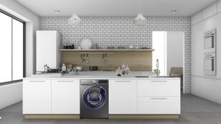 best smart washing machine: SAMSUNG QuickDrive + AddWash WW90M645OPX