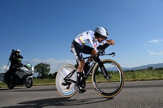 Colombian time trial champion Daniel Martinez during the Giro d'Italia