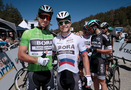 Peter Sagan and Juraj Sagan at the Tour of California in May.