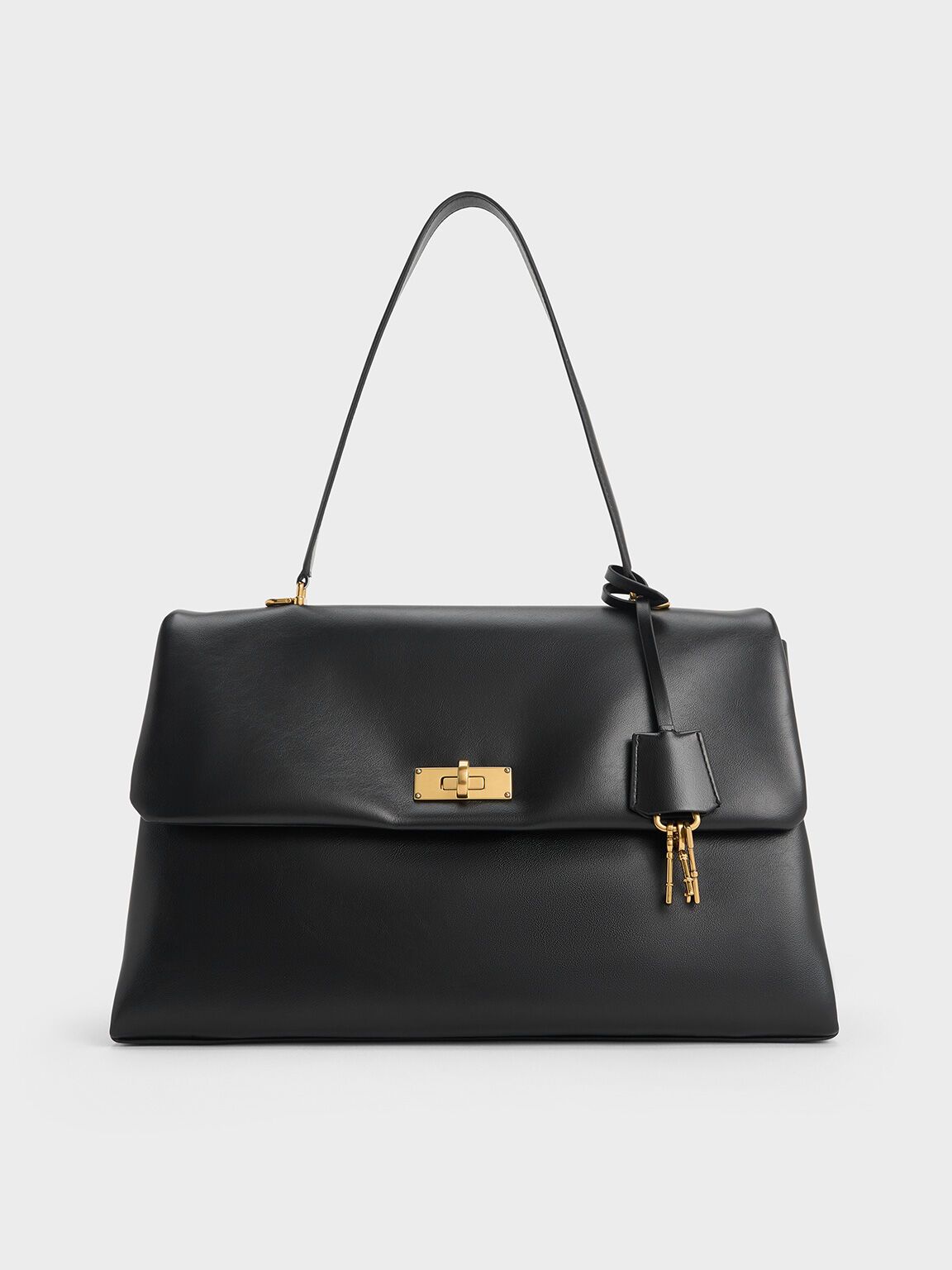 Charles & Keith, Kerry Top Handle Satchel Bag