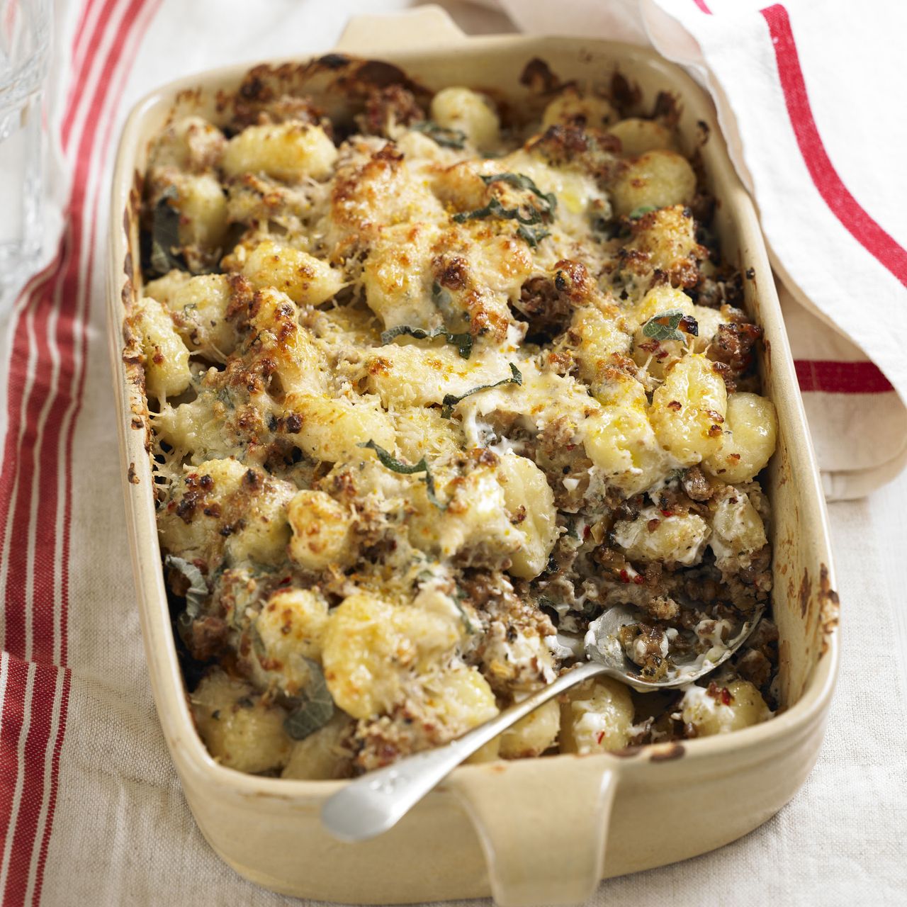 Garlic, chilli &amp; Sausage baked Gnocci recipe-recipes-recipe ideas-new recipes-woman and home