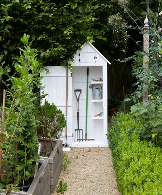 shed in garden