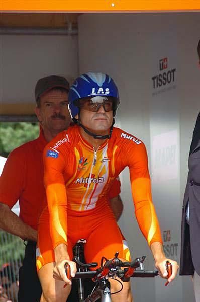 Juan Jose Cobo Acebo (Spain) at the start.