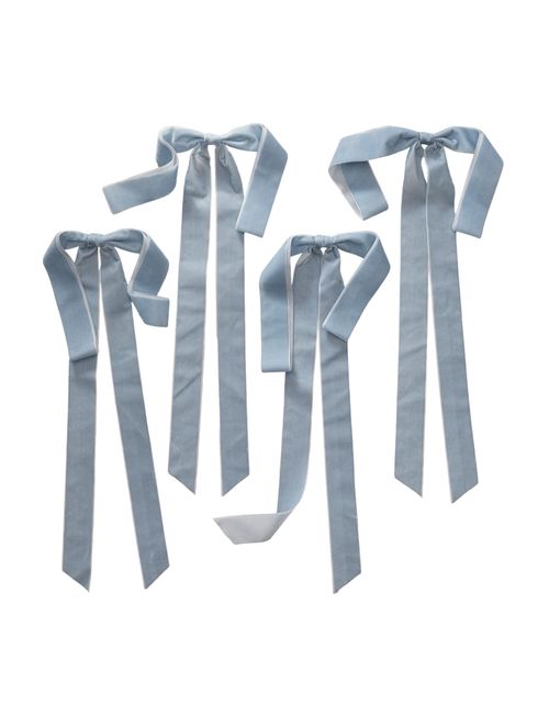 Draped Velvet Tree Bows (Set of 4)