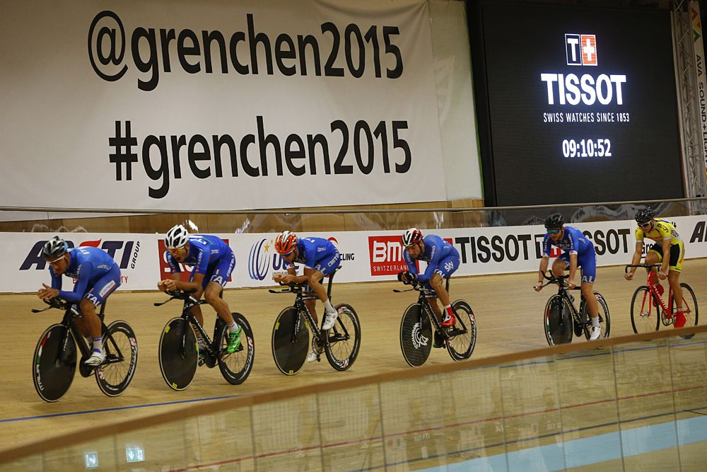 The Italian team pursuit team