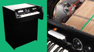 A Mellotron, and inside a Mellotron