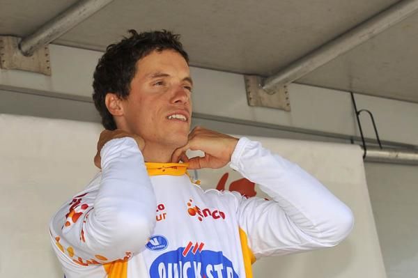 Sylvain Chavanel (Quick Step) became the Eneco Tour's first leader following his prologue victory in Rotterdam.