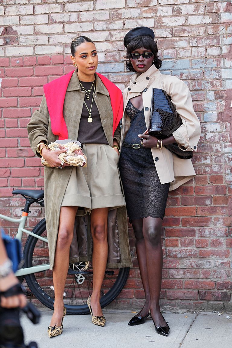 NYFW S/S 26 street style: red accent sweaters