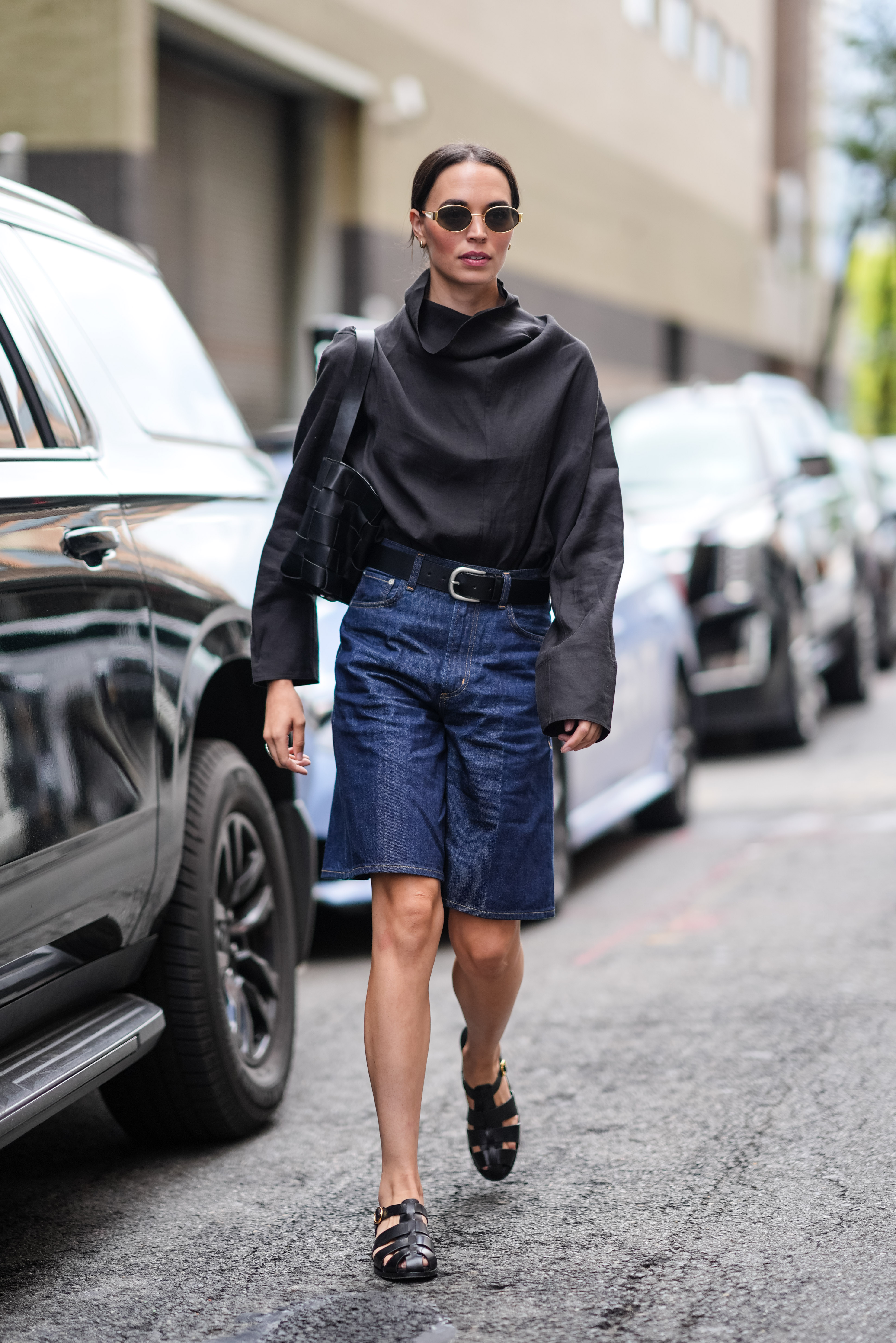 Influencer wearing jorts