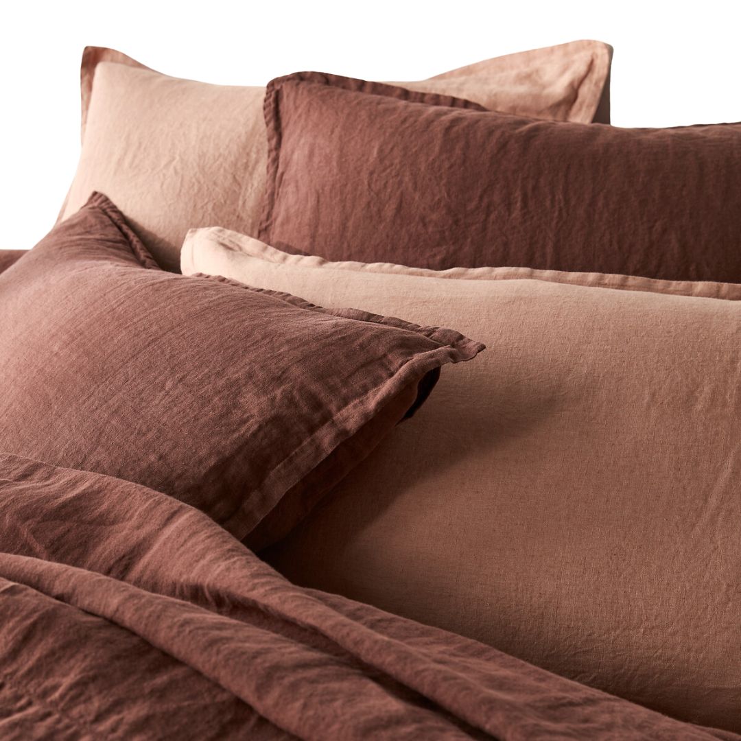 La Redoute , Linot Plain 100% Washed Linen Duvet Cover