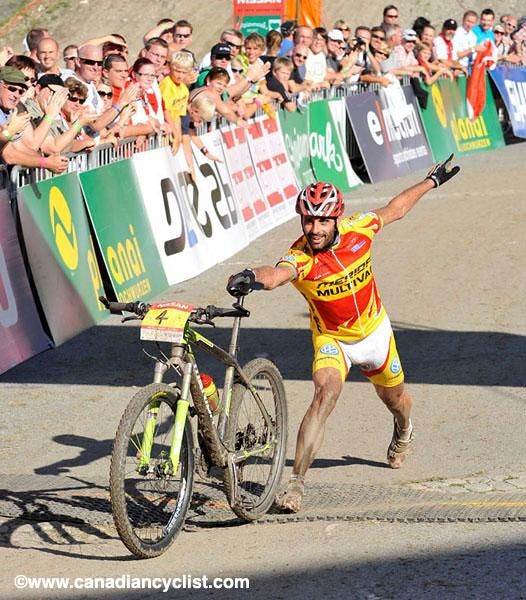 Jose Hermida.. showboats at the finish