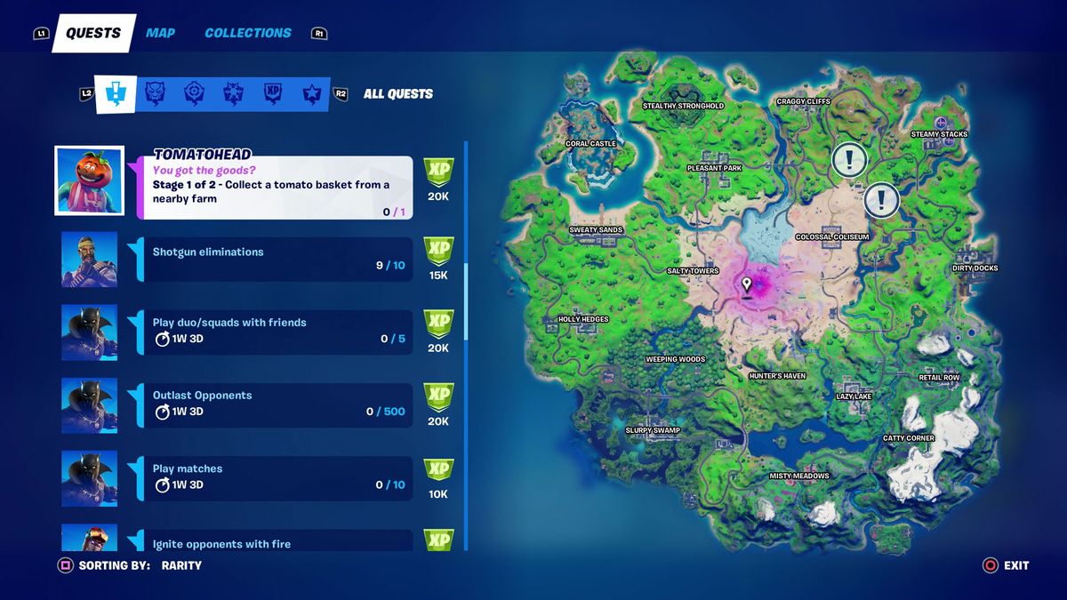 Fortnite Week 4 quests How to wrap up all of the Epic Quests in Season