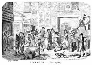 AN illustration of a Victorian Boxing day