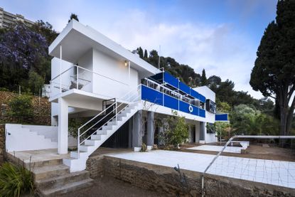 Eileen grey house reopens, seen here a hero exterior against blue skies