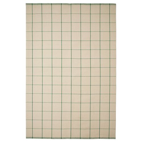 Ridstig Rug, Flatwoven - Off-White/green 6 ' 7 "x9 ' 10 "