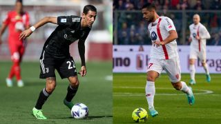 Juventus vs Monza live stream: Angel de Maria and Gianluca Caprari pictured head-to-head on the pitch