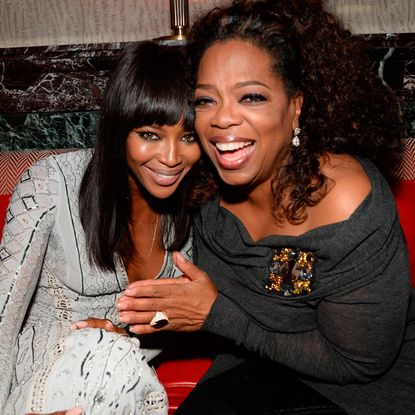 Oprah Winfrey and Naomi Campbell at the BAFTAs 2014 after party 