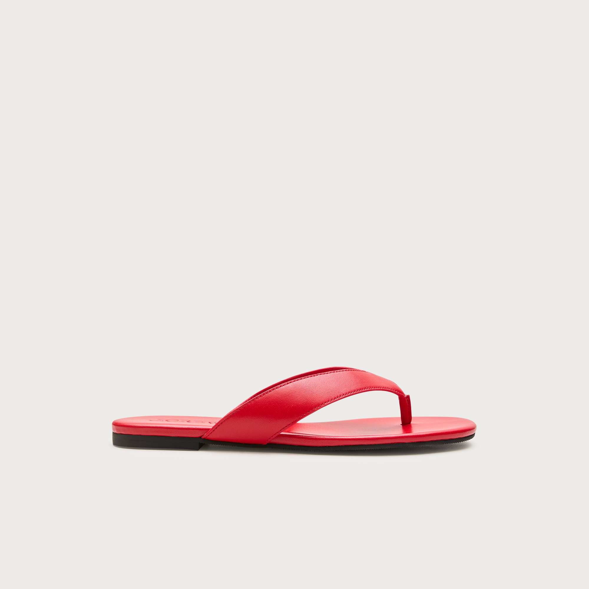 Audrey Slim Thong Sandals in Leather