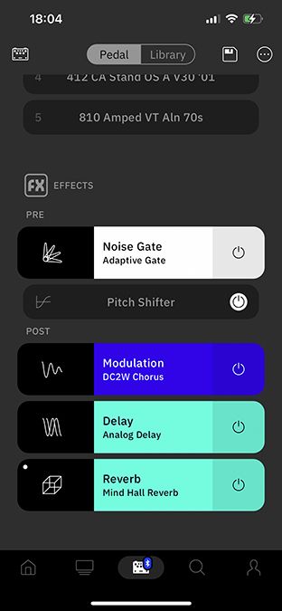 Neural DSP Nano Cortex Cortex Cloud app interface