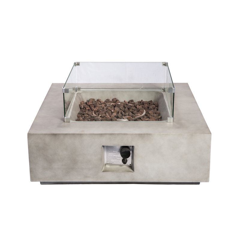 Teamson Home 29cm H X 88cm W Propane Outdoor Fire Pit & Reviews | Wayfair.co.uk