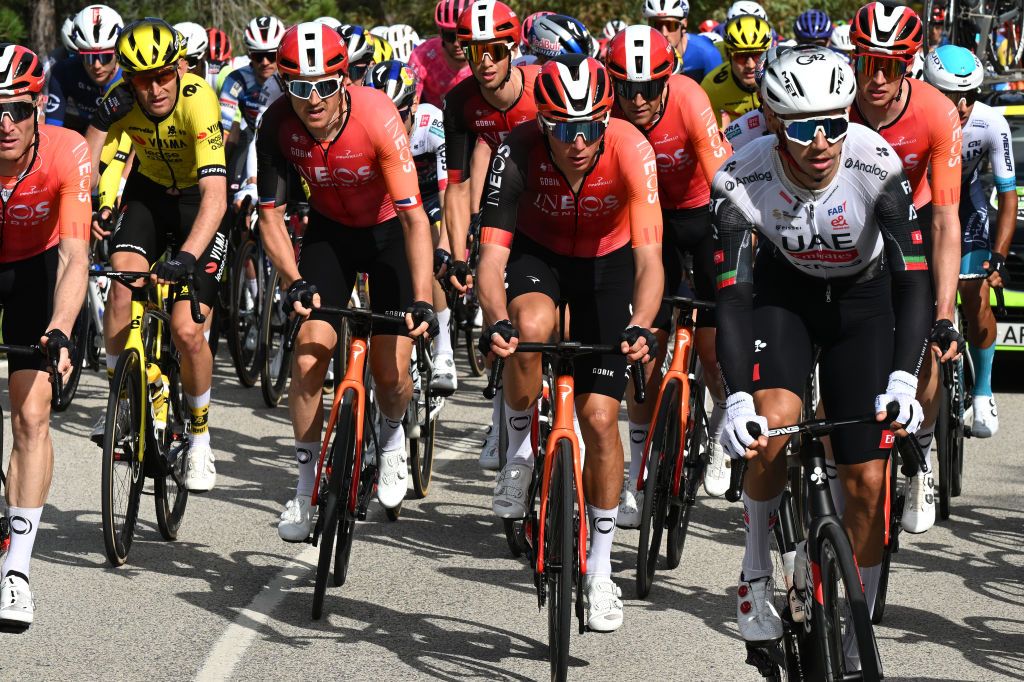 TAVIRA PORTUGAL FEBRUARY 21 Artem Shmidt of the of The United States and Team INEOS Grenadiers competes during to the 51st Volta ao Algarve em Bicicleta Stage 3 a 1835km stage from Vila Real Santo Antonio to Tavira on February 21 2025 in Tavira Portugal Photo by Tim de WaeleGetty Images