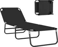 Outsunny Folding Chaise Lounge Pool Chairs